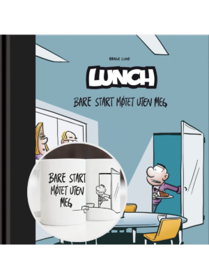 Lunchpakke - "Bare start møtet uten meg" bok + kopp!