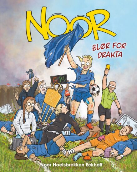 Cover av tegneserien Noor blør for drakta