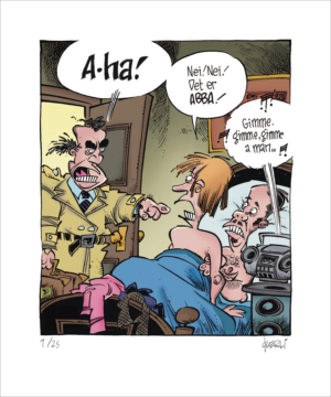 Rutetid kunsttrykk - «A-ha!»