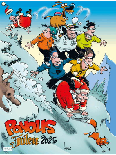 Pondus julekalender 2025 med sjokolade