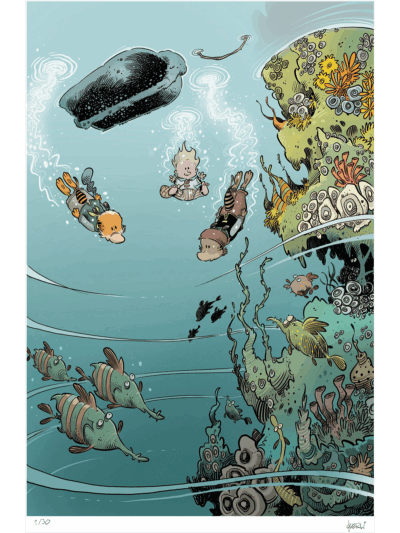 Frida kunsttrykk «Under vann»