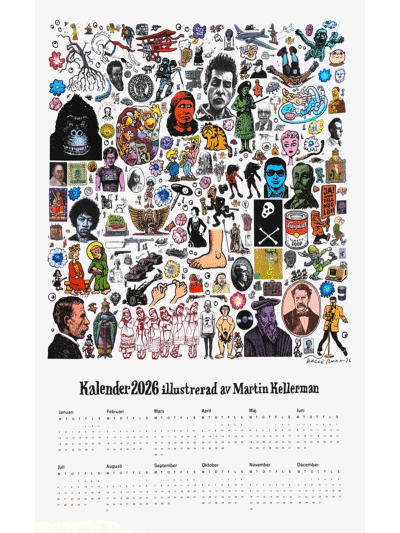 Martin Kellerman kalender 2026 SIGNERT