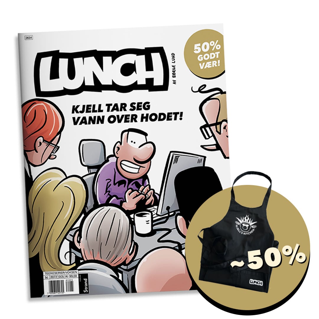 Lunch abonnement med kjells kitchen forkle