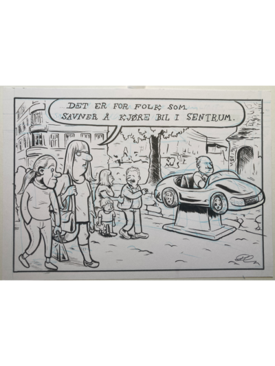 Fagprat originaltegning «Bykjøring»